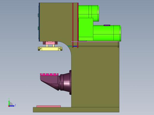 纯伺服数控转底座冲床左视缩略图