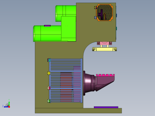纯伺服数控转底座冲床右视缩略图