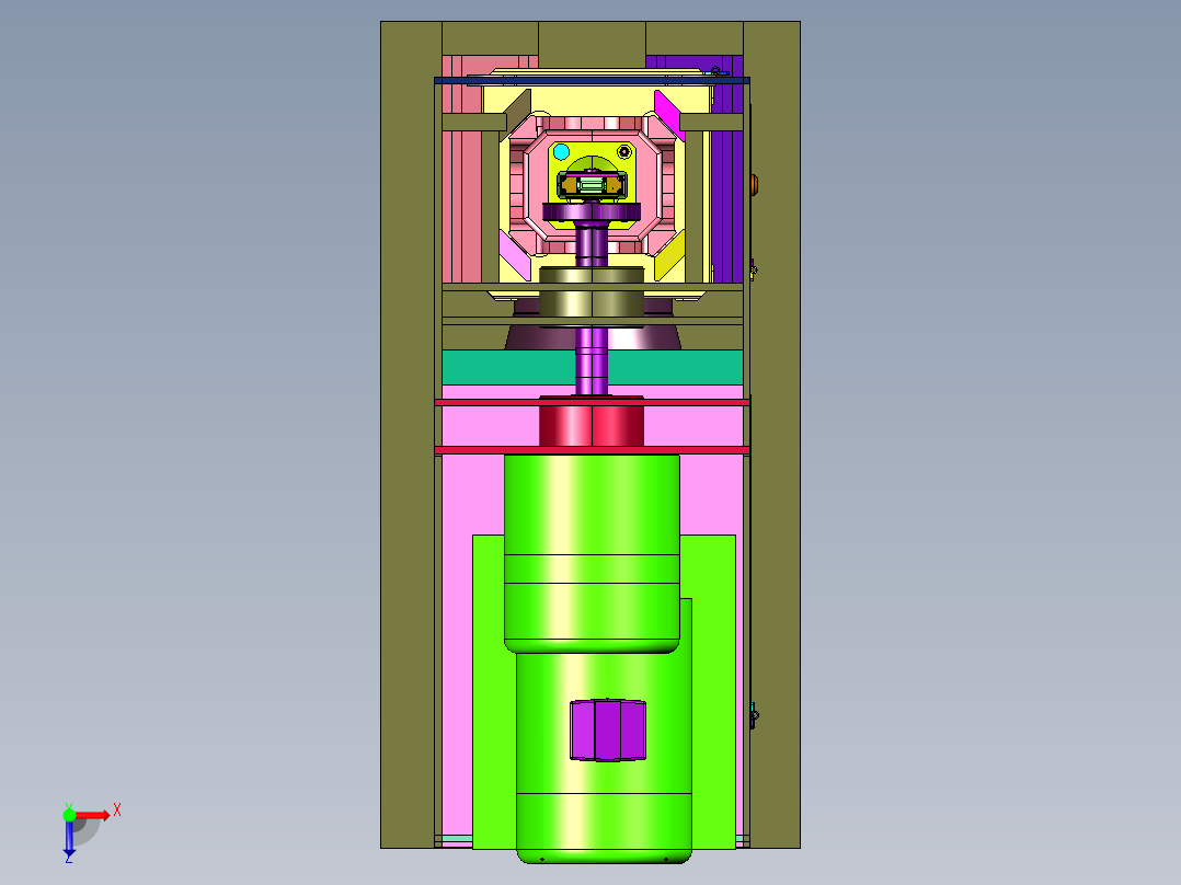 纯伺服数控转底座冲床俯视图