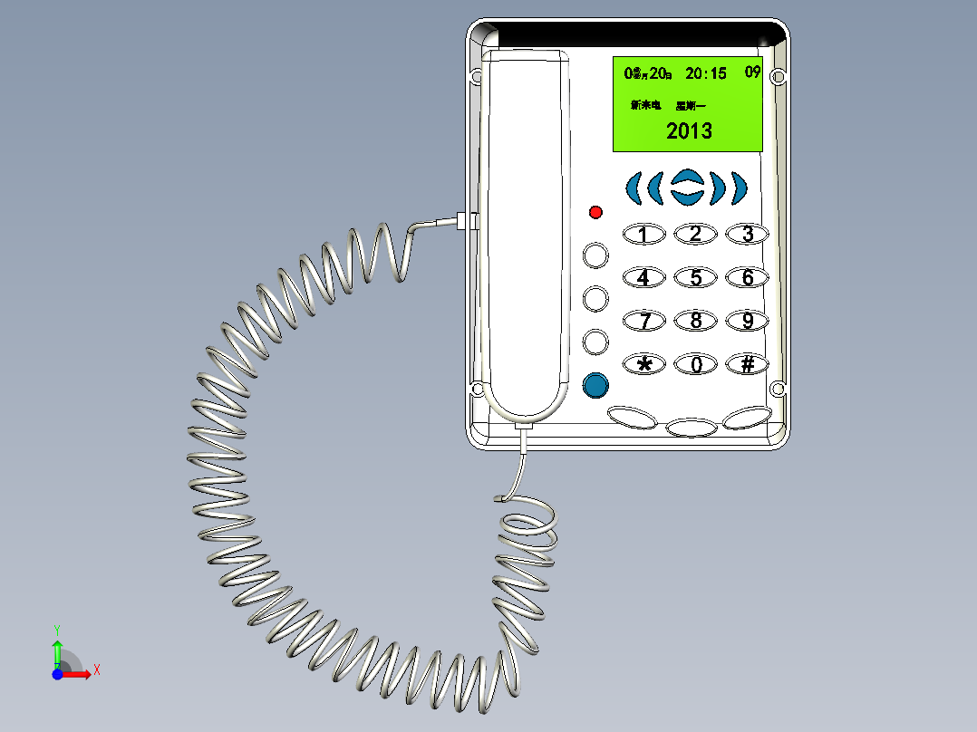 家庭电话前视图