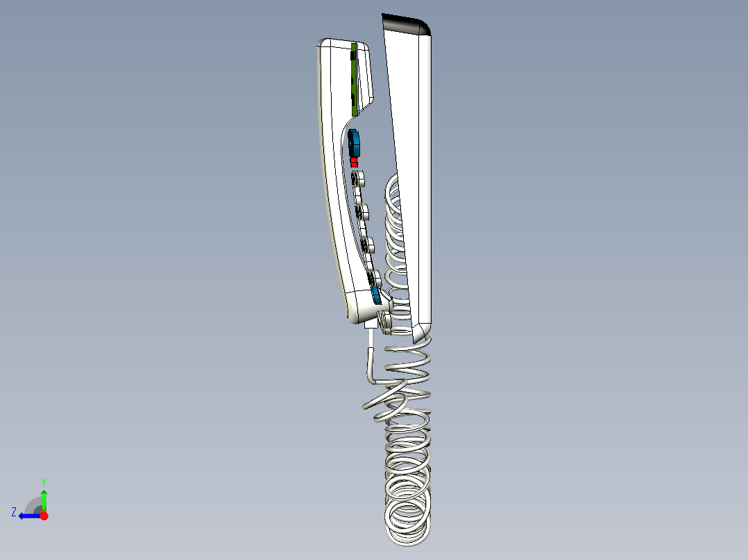 家庭电话右视图
