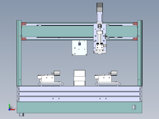 点胶机 3D模型前视缩略图