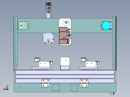点胶机 3D模型后视缩略图