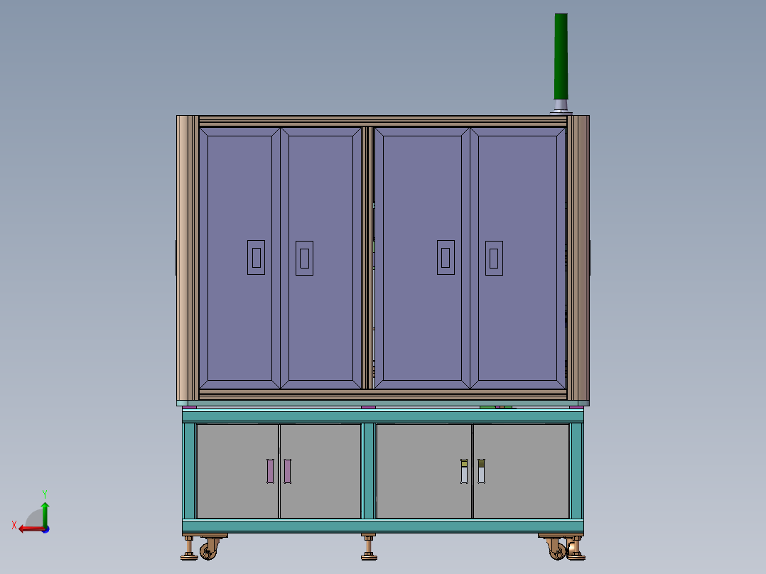 全自动苹果6贴膜机、非标自动化设备后视图