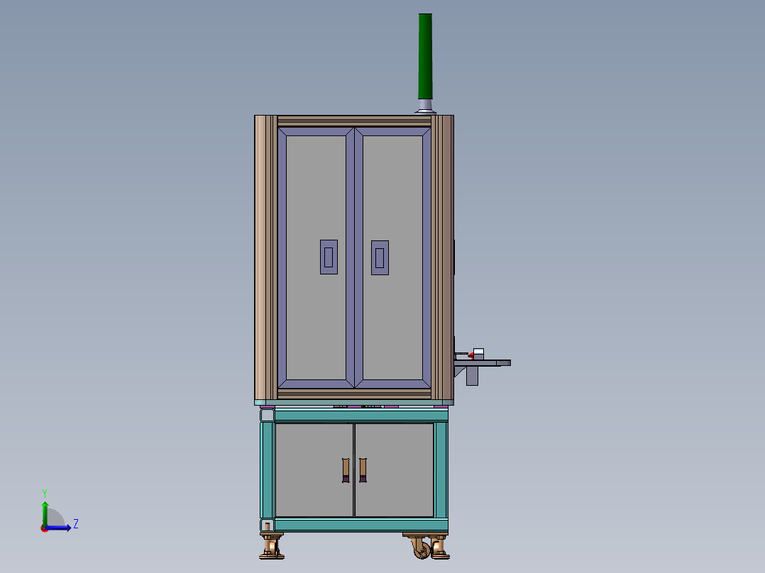 全自动苹果6贴膜机、非标自动化设备左视图
