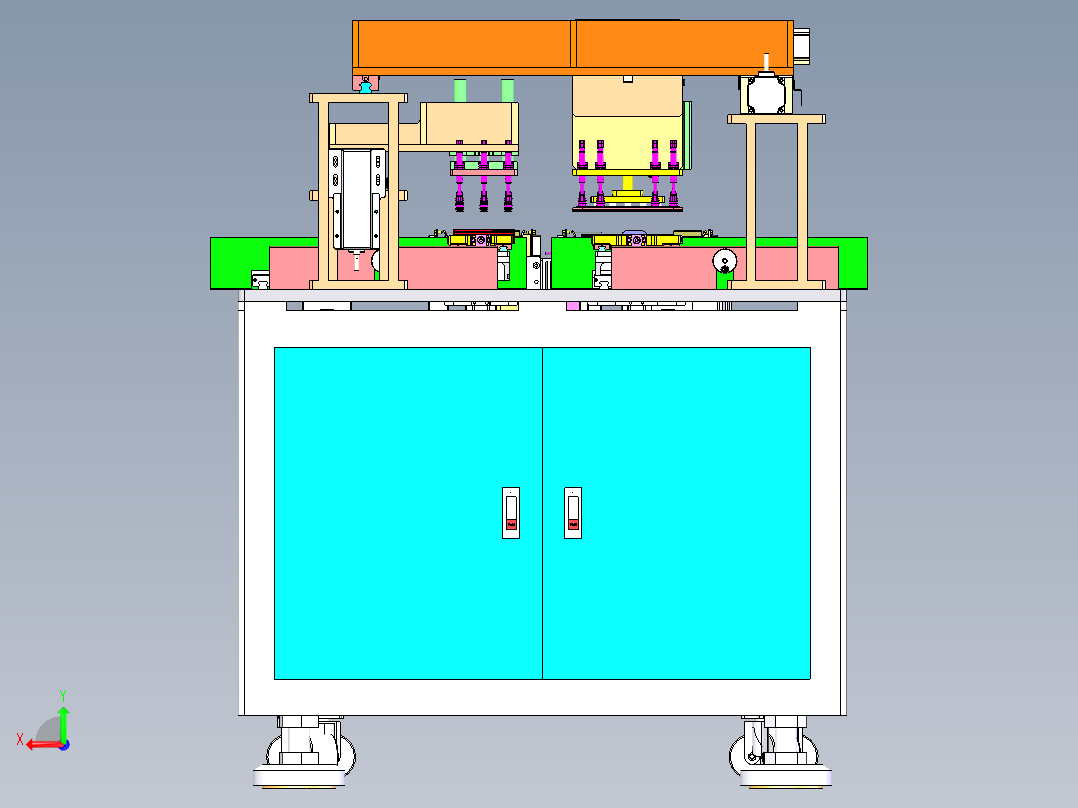 AOI移印转板机sw24可编辑后视图