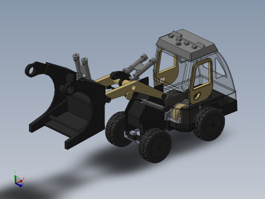 挖掘机玩具模型