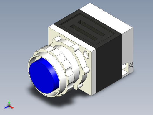 德力西电气LD11-25 纯蓝 圆平形