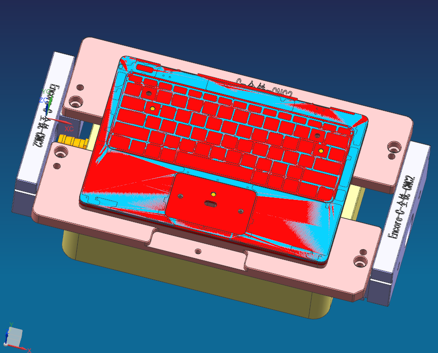 铝制笔记本C壳铣外观面治具模型