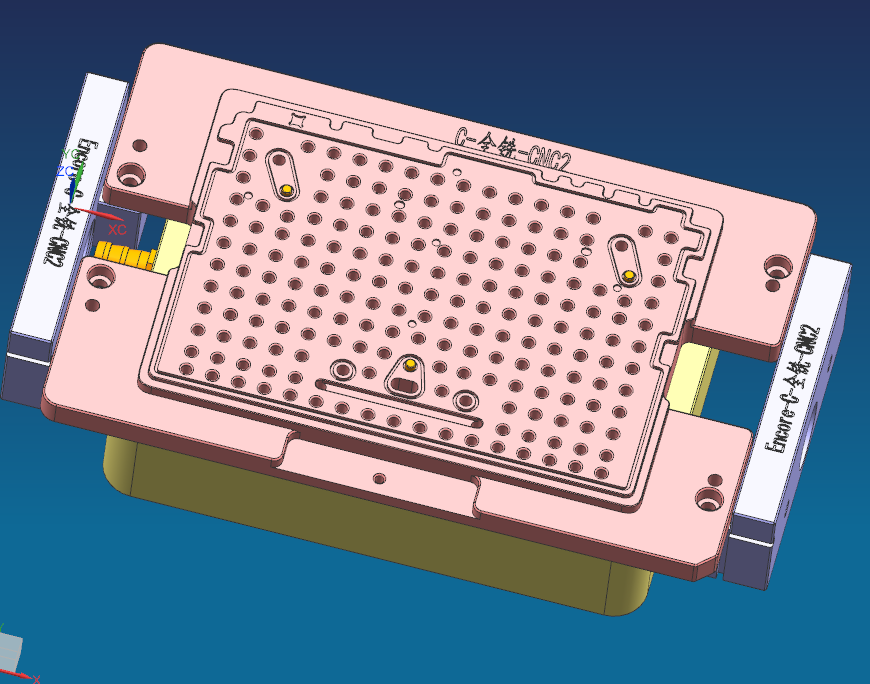 铝制笔记本C壳铣外观面治具模型