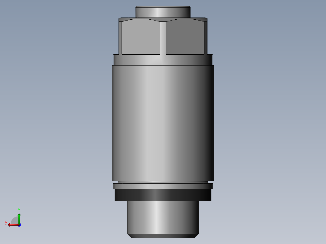 调速接头~GRLA-1_8-QS-6-D~FESTO后视图
