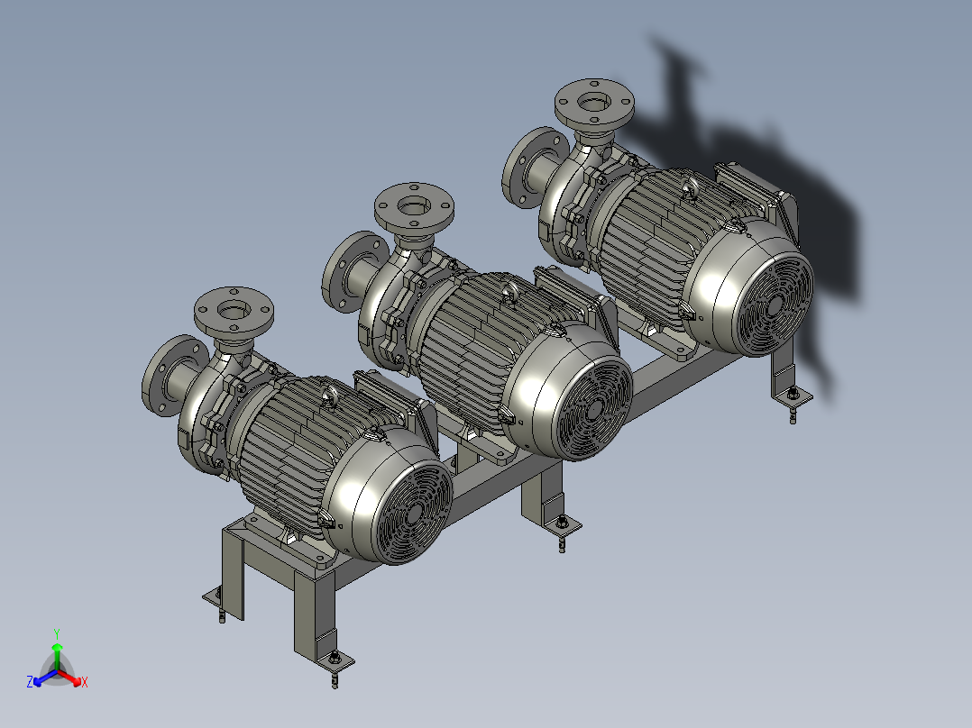 水泵正等轴测图
