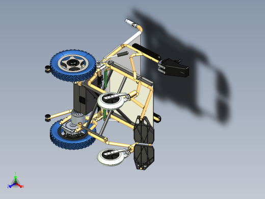 电动轮椅结构设计sw