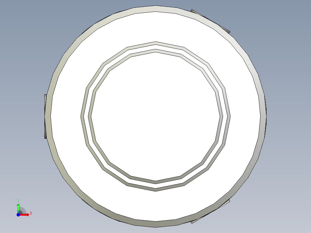 凸键式气胀轴前视图