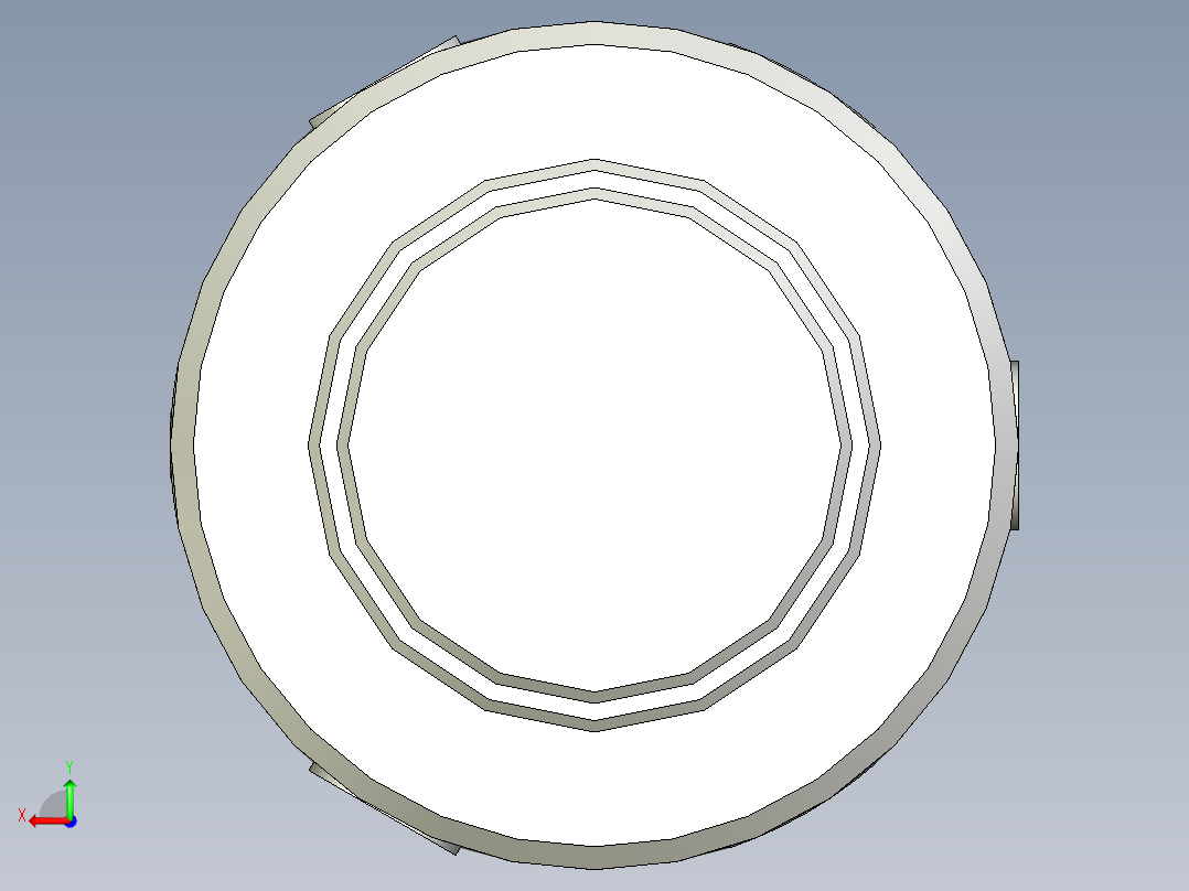 凸键式气胀轴后视图