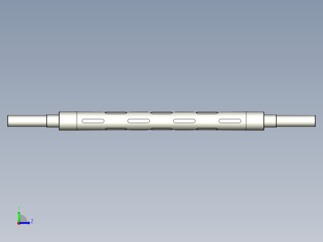 凸键式气胀轴左视图