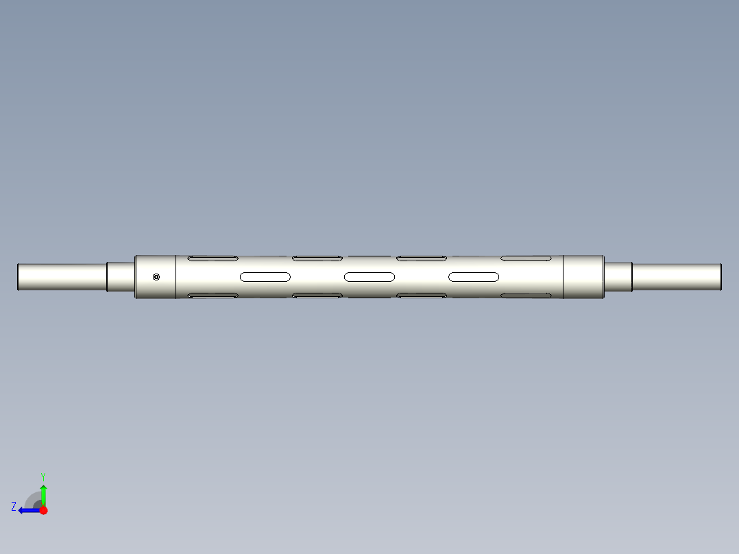 凸键式气胀轴右视图