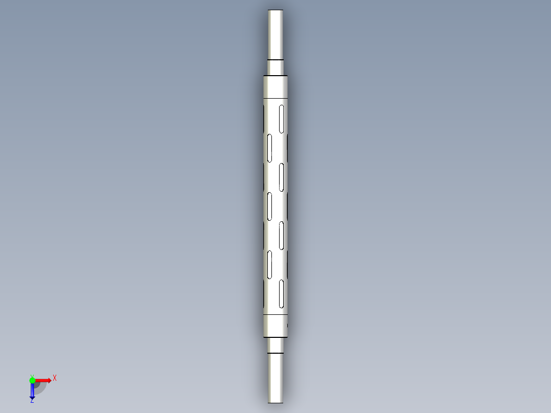 凸键式气胀轴俯视图