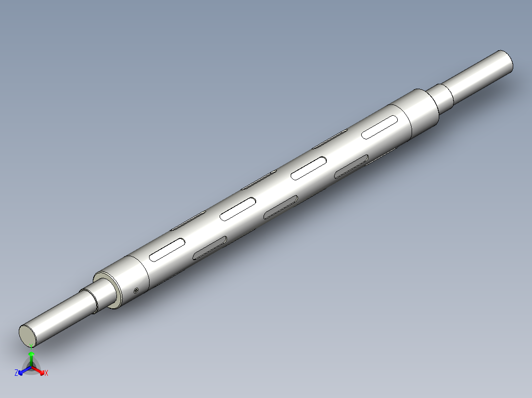 凸键式气胀轴正等轴测图