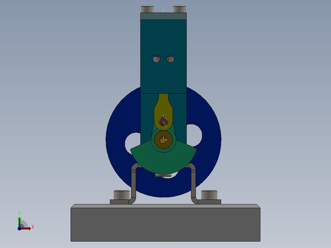 气动马达前视图