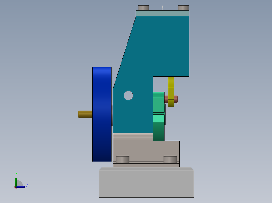 气动马达左视图