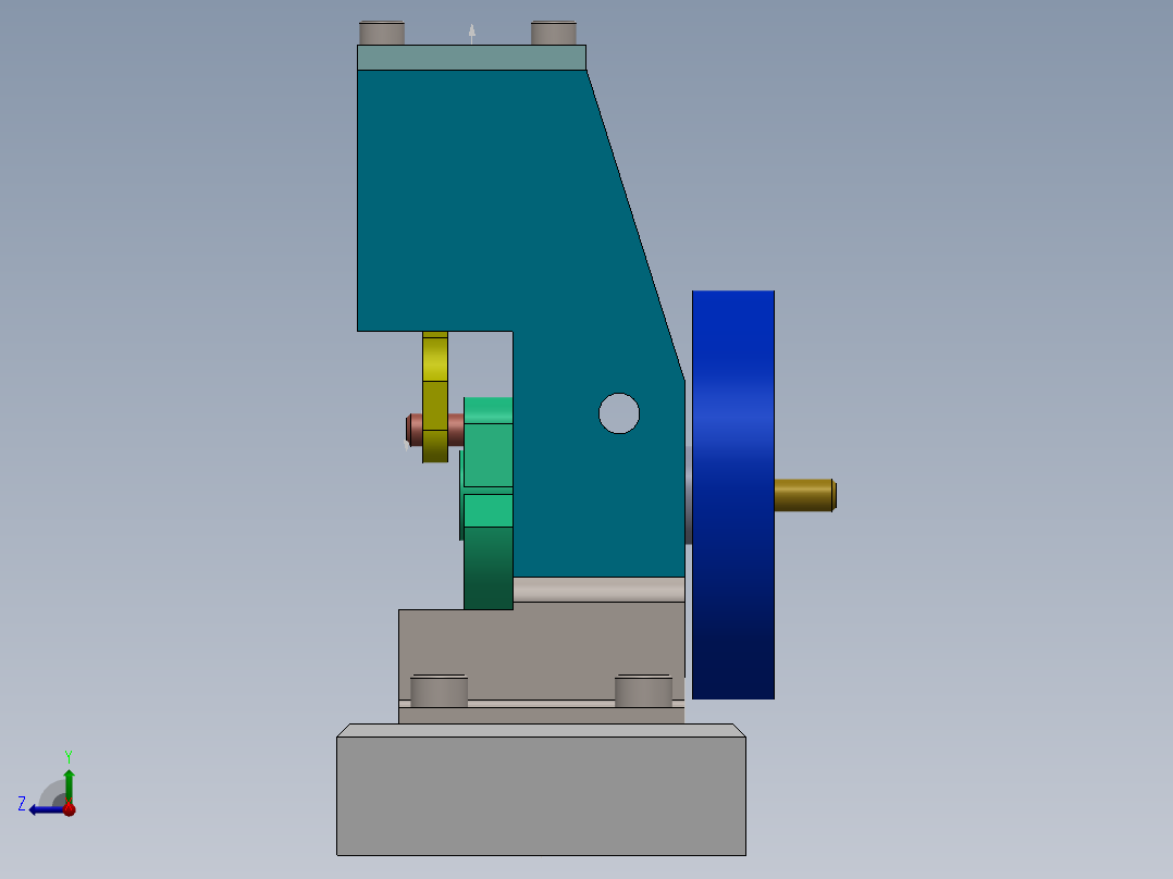 气动马达右视图