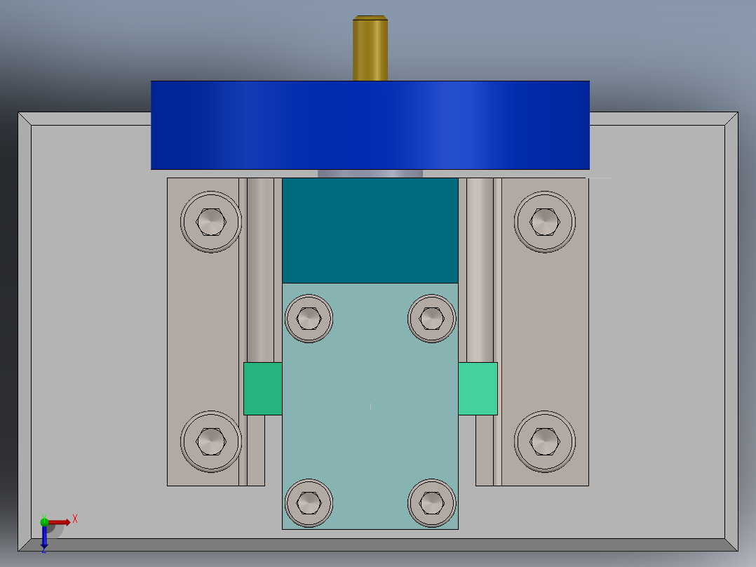 气动马达俯视图