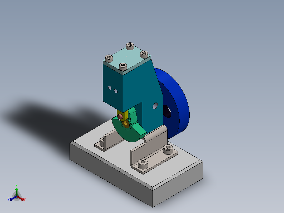 气动马达正等轴测图