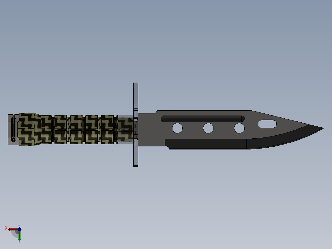 刺刀、刀(15)后视图