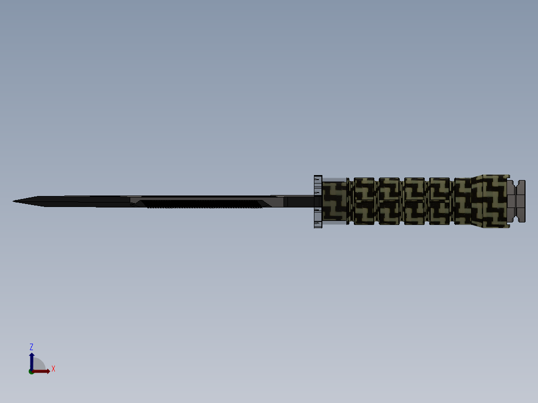 刺刀、刀(15)俯视图