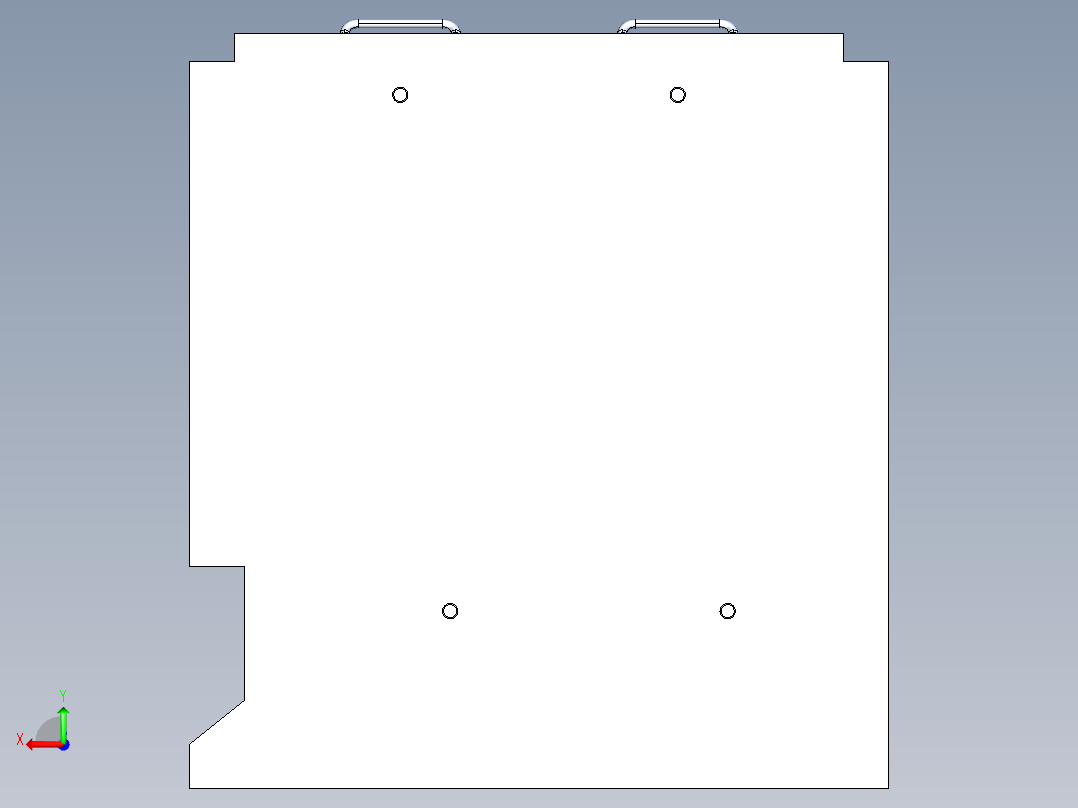 汽车连杆加工粗镗大小孔后视图