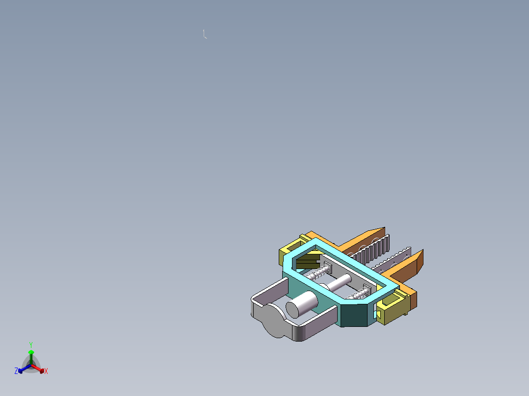 夹具头正等轴测图