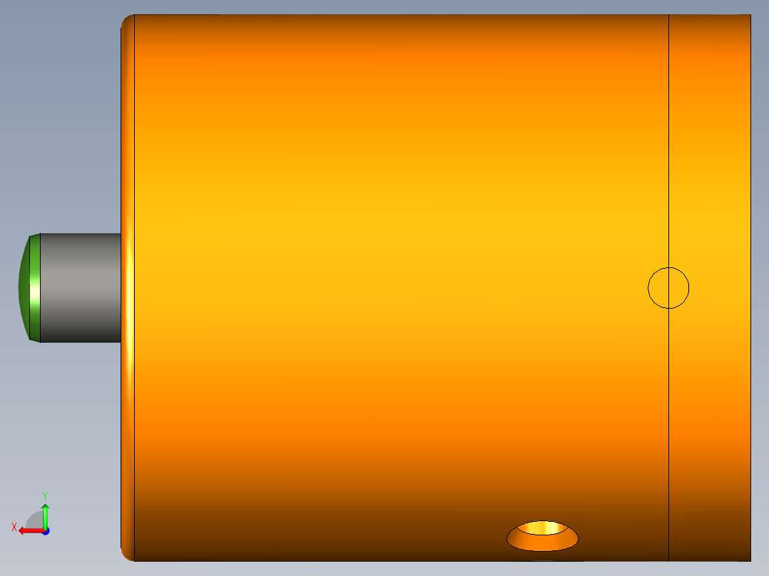 刀具长度传感器后视图