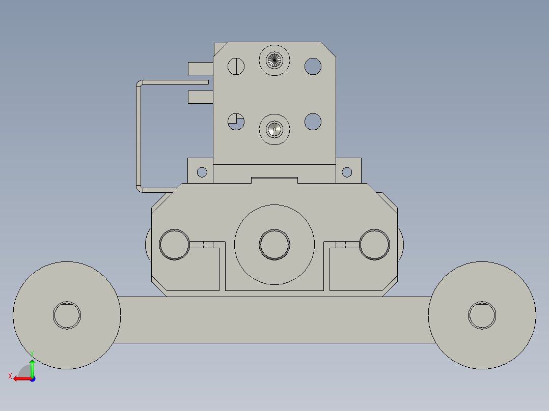 0-顶升机构机架组装后视图