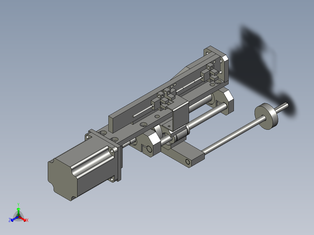 0-顶升机构机架组装正等轴测图