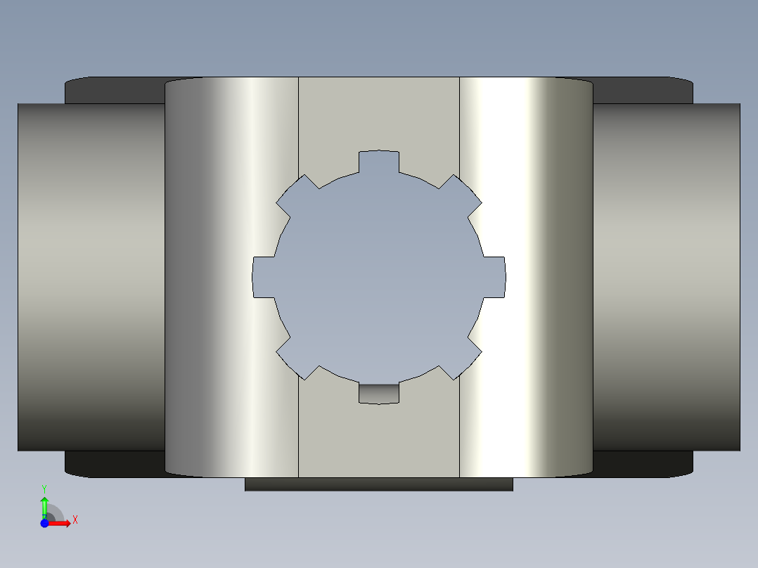 SPG-SD1万向节8键头拖拉机前视图