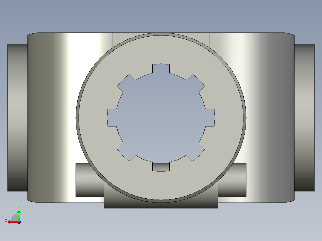 SPG-SD1万向节8键头拖拉机后视图