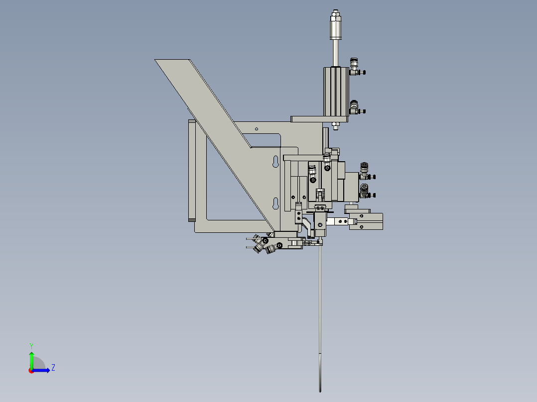2018SOLIDWORKS0800Z剪编织机构左视图