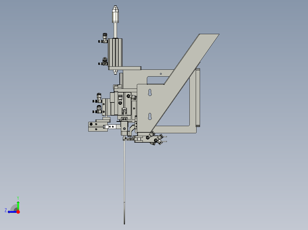 2018SOLIDWORKS0800Z剪编织机构右视图