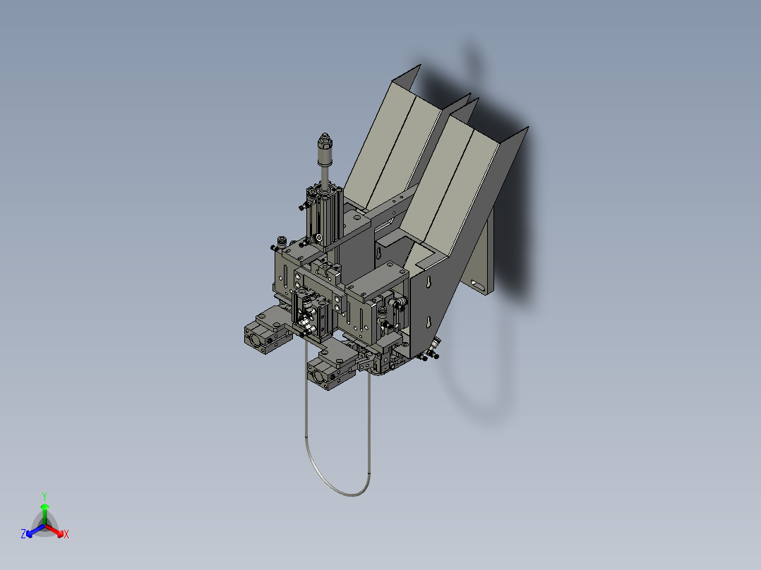 2018SOLIDWORKS0800Z剪编织机构正等轴测图