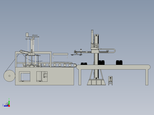 吸塑件的吸塑机下料装置右视缩略图
