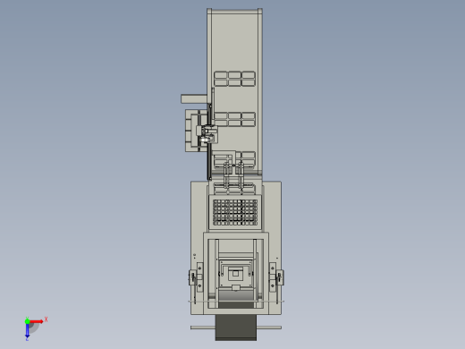 吸塑件的吸塑机下料装置俯视缩略图