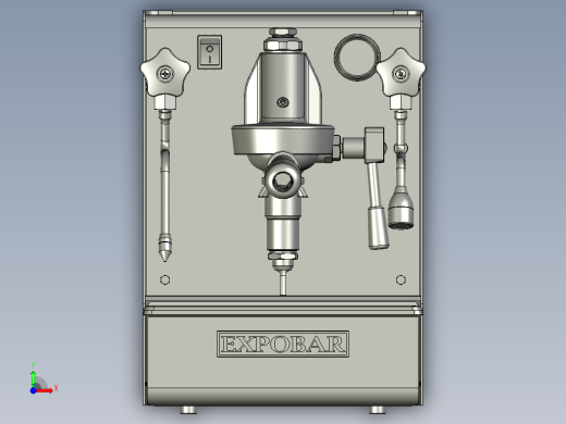 多功能蒸汽压力咖啡机前视缩略图