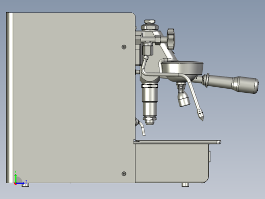 多功能蒸汽压力咖啡机左视缩略图