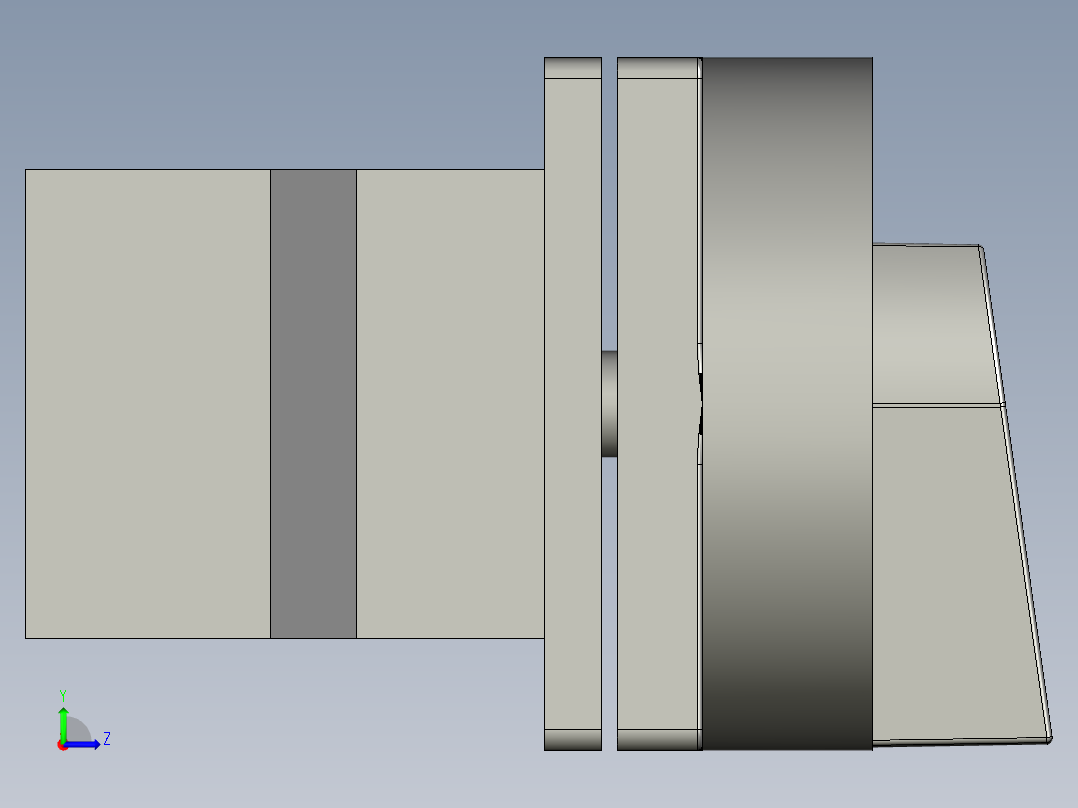 转换开关_GLD11-32左视图