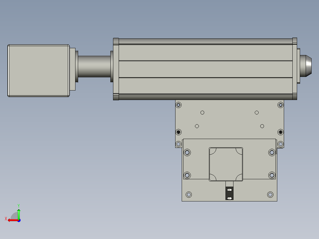 打标机组件后视图