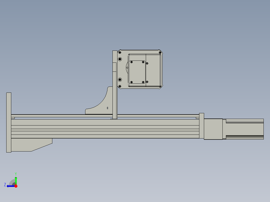 打标机组件右视图
