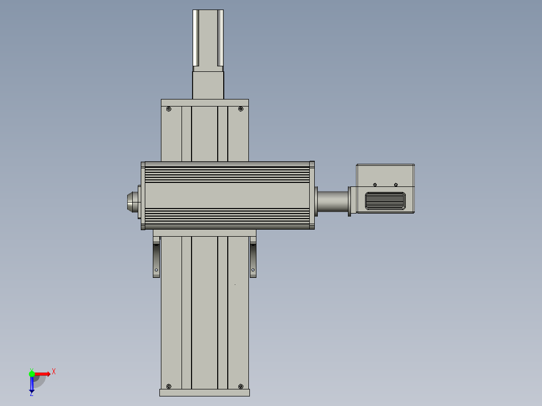 打标机组件俯视图