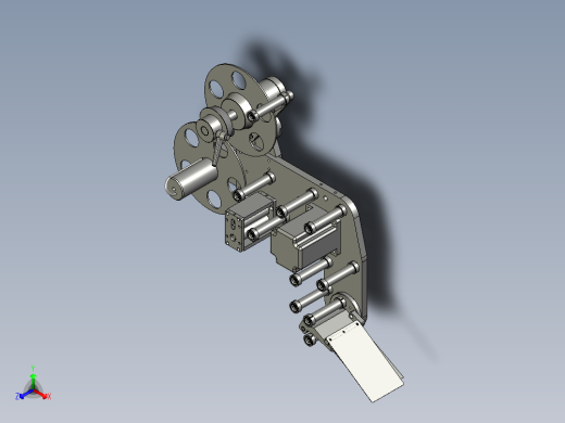 贴标机头总成正等轴测缩略图