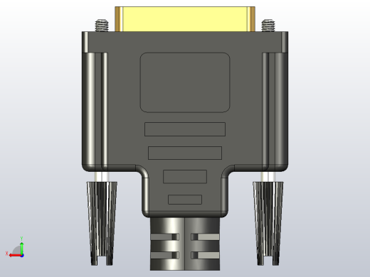 DVI母插头1.56英寸X 0.62in英寸X 2.00in英寸后视缩略图